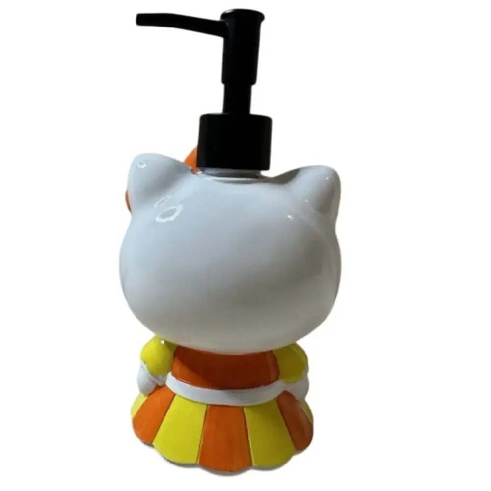 Hello Kitty Candy Corn Outfit Soap Lotion Dispenser New